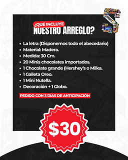 Arreglos de Letras en Madera