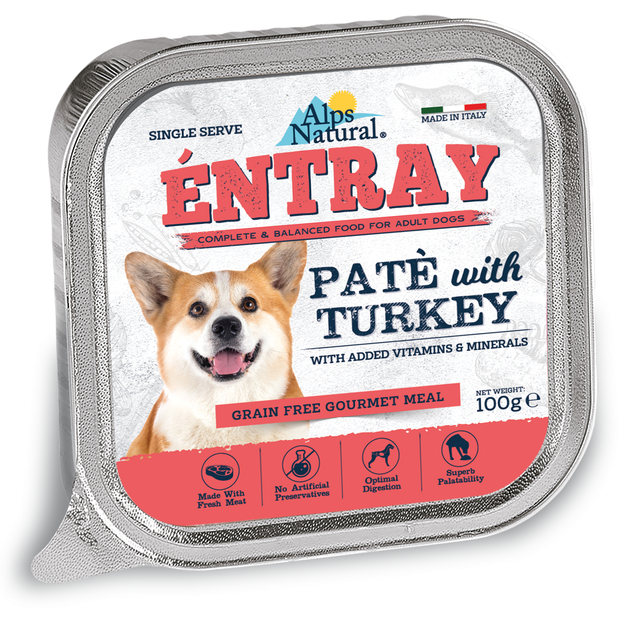 Alps Natural Entray Pate Dog Can (100g)_2