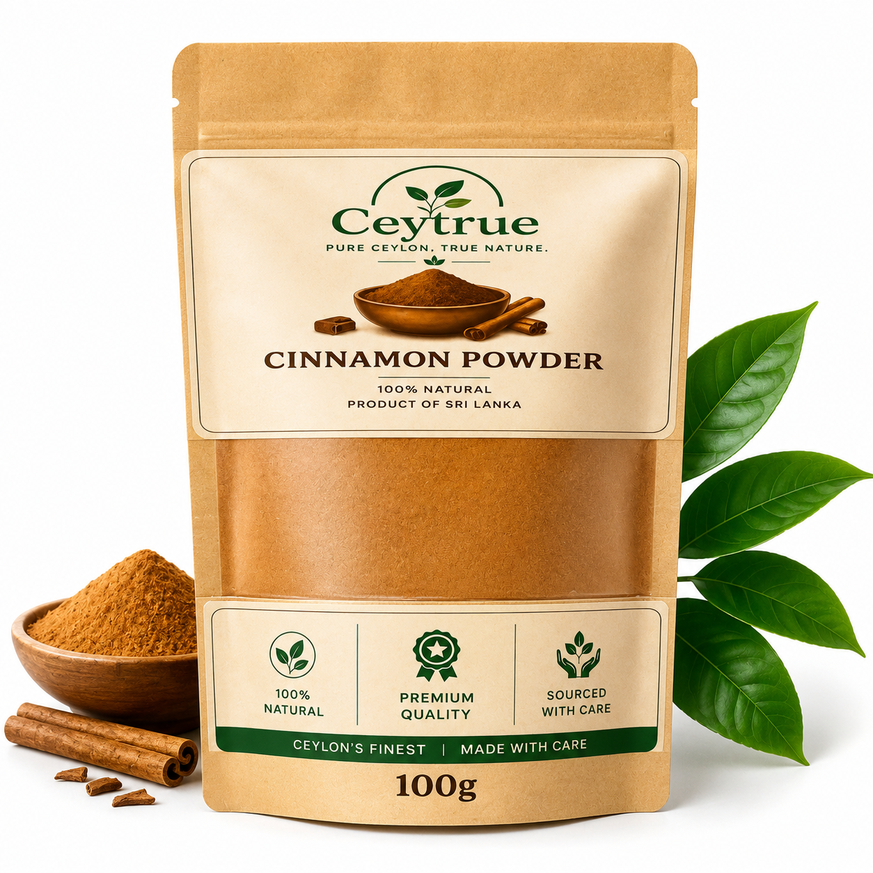 CEYTRUE Premium Ceylon Cinnamon Powder – 100g_0