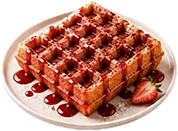 Belgian Waffle with Syrup
