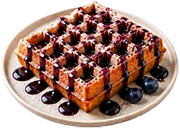 Belgian Waffle with Syrup
