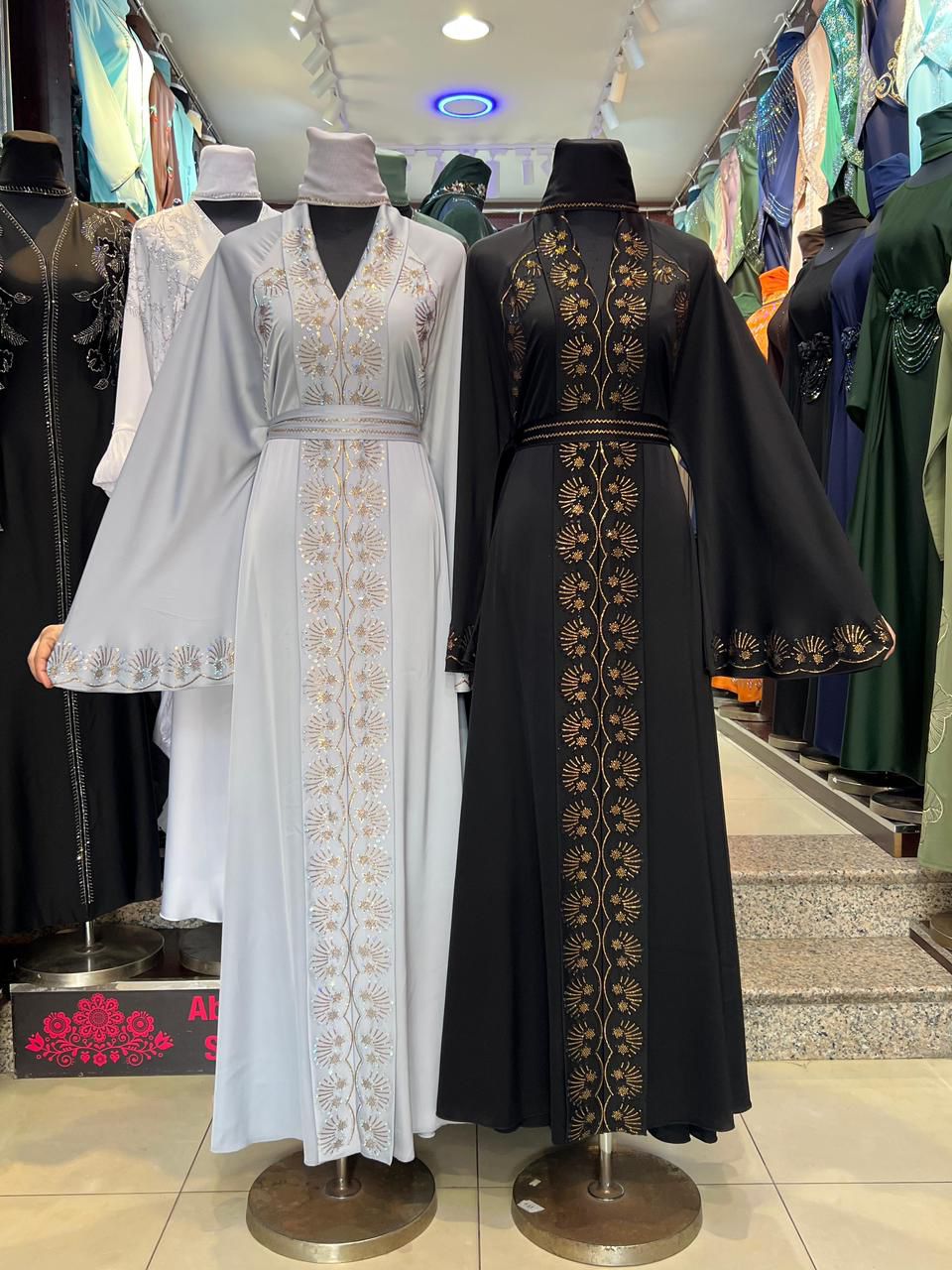 Lingeer Elara Botanical Embroidered Abaya