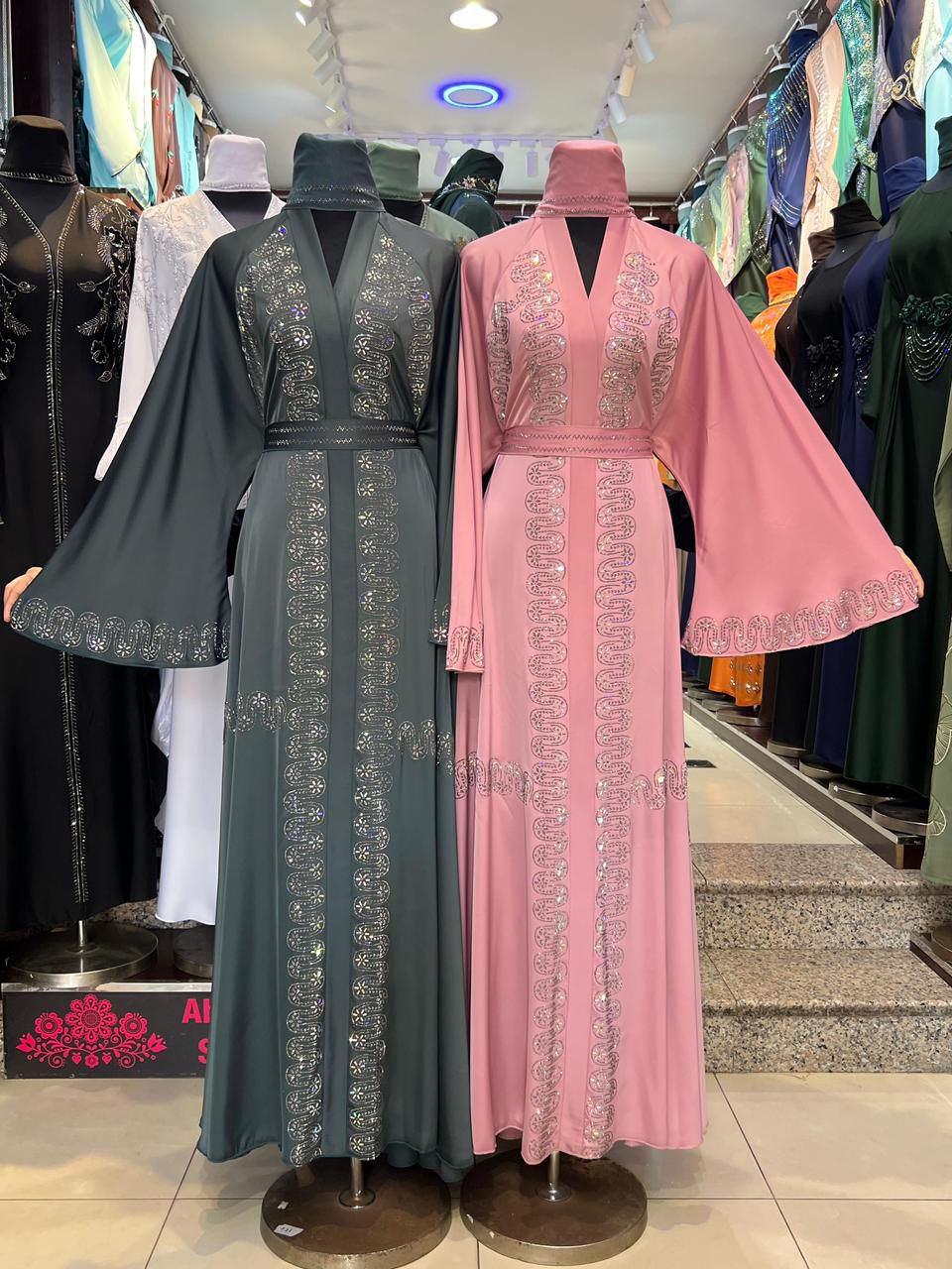 Lingeer Samira Sequin Border Abaya