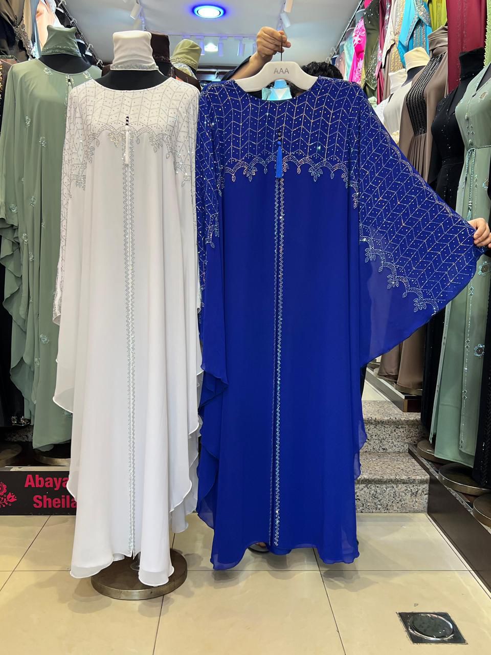 Lingeer Haya Crystal Butterfly Abaya_0