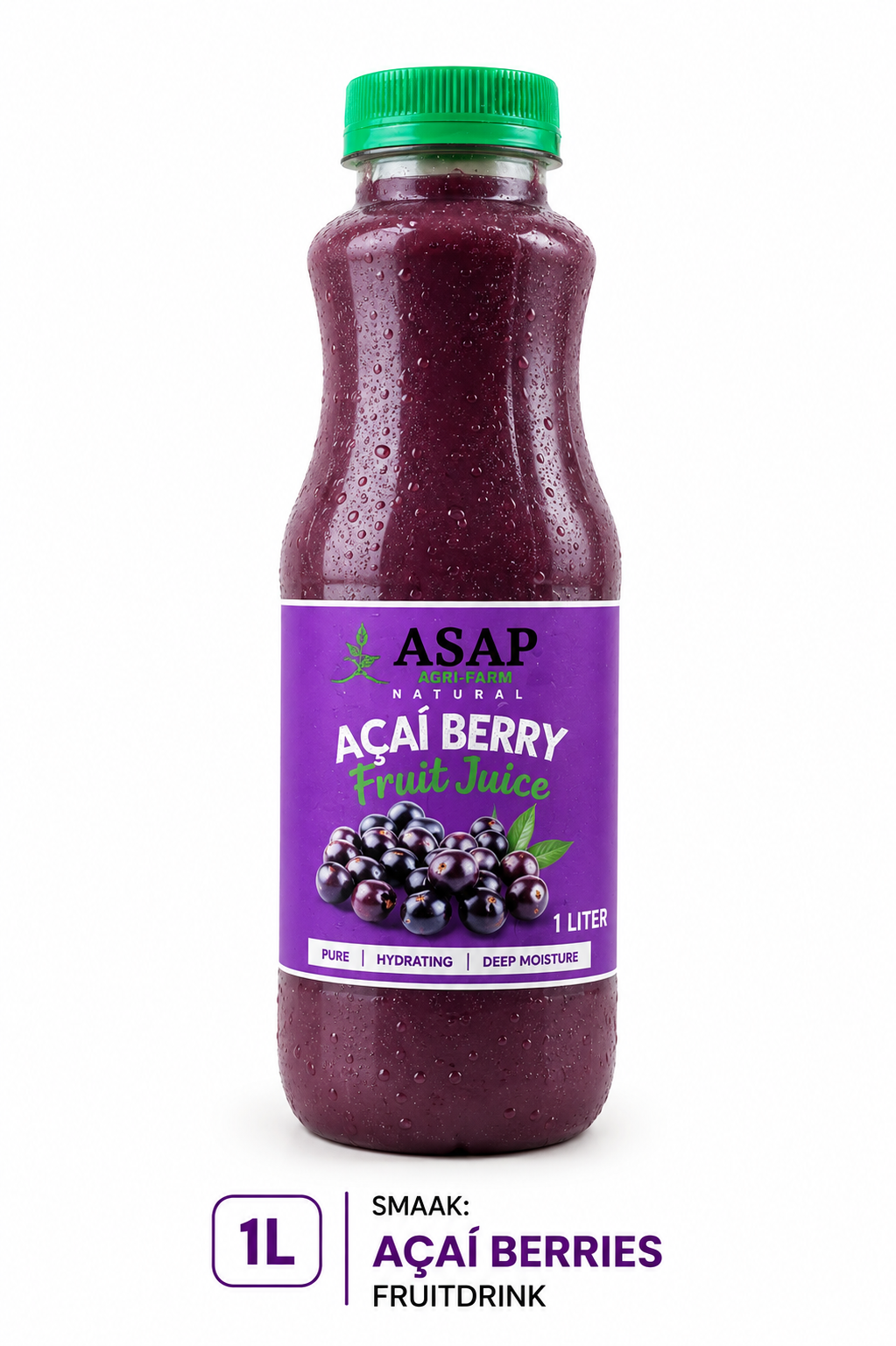 Natural Açai berries fruit juice - 1L