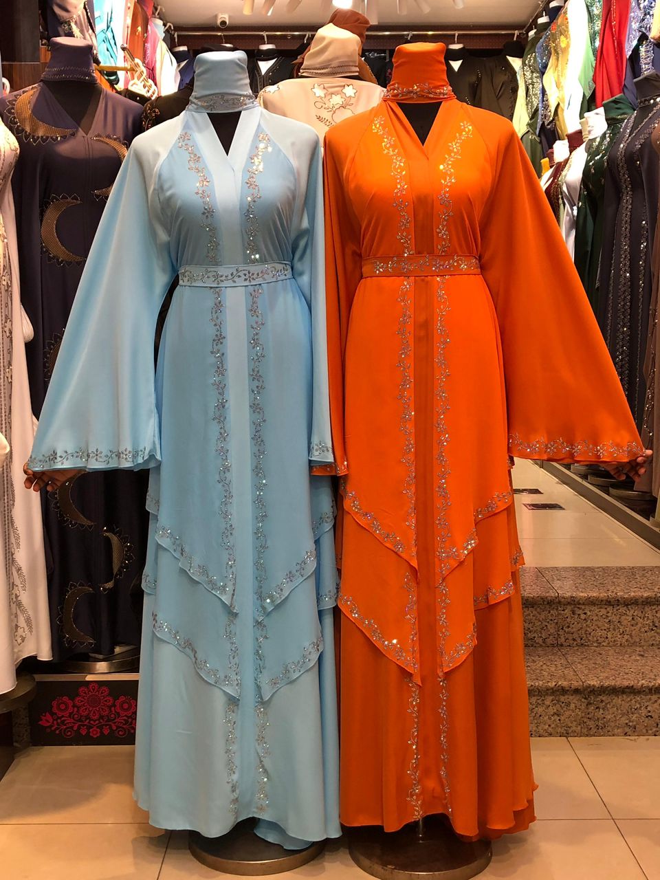 Lingeer Elina Layered Crystal Abaya