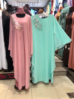 Lingeer Amira Shoulder Appliqué Butterfly Abaya