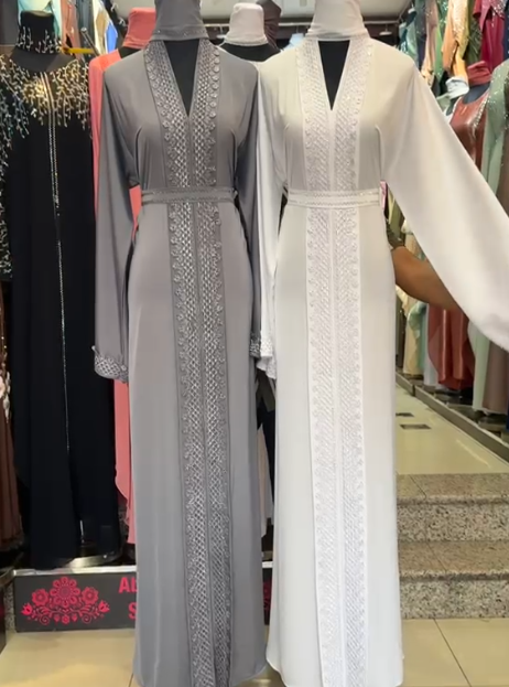 Lingeer Maya Geometric Crystal Abaya