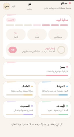 منصة التخطيط والتتبع -Twazandafter