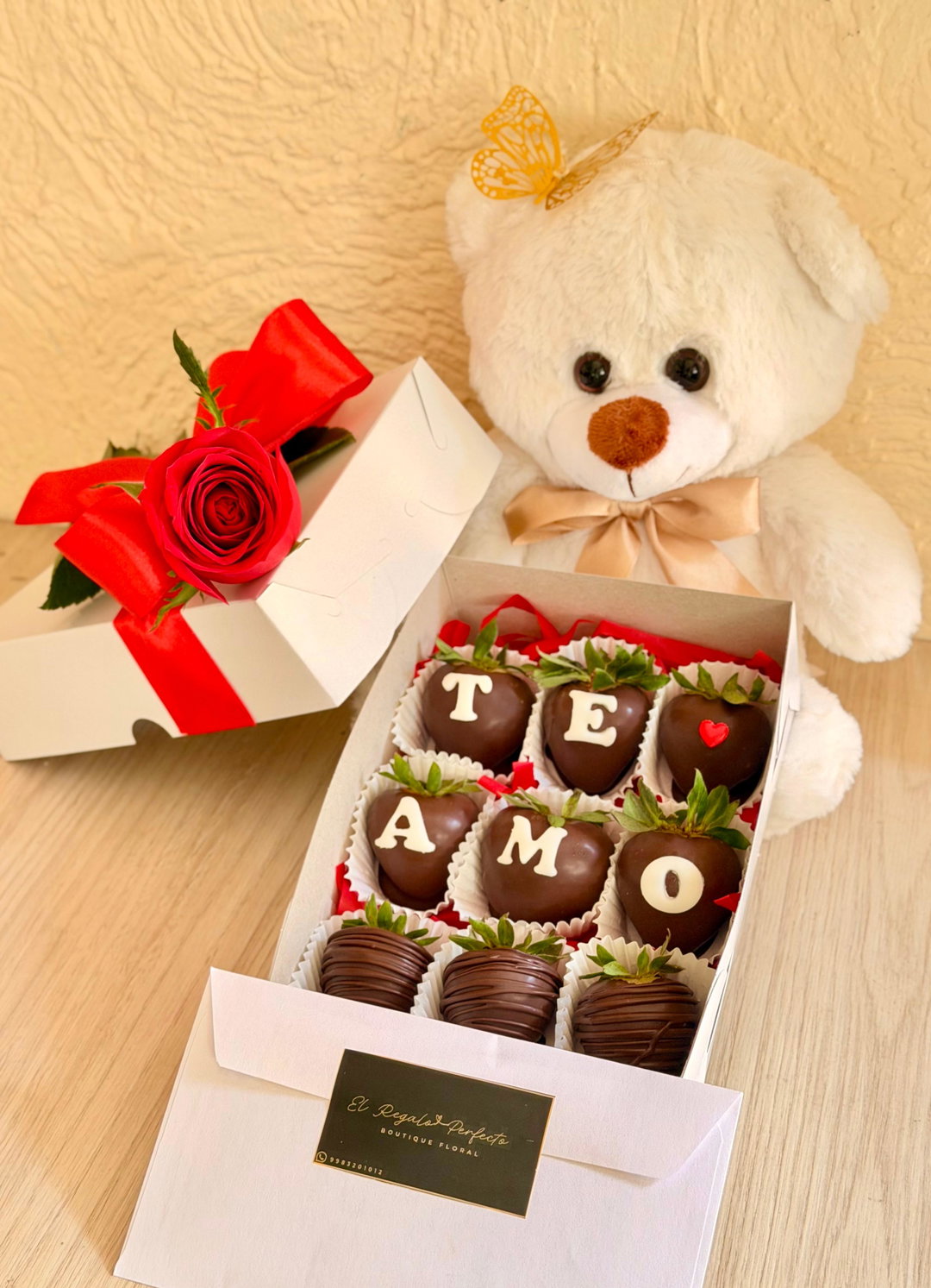 Osito te amo 🧸🌹❤️🍓