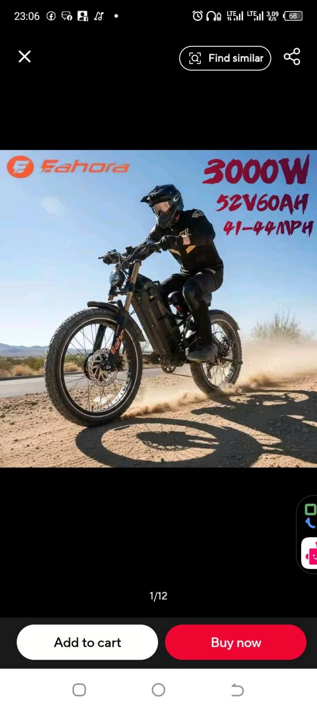 ⚡ Eahora Romeo P2 – 3000W Dual Motor Electric Bike