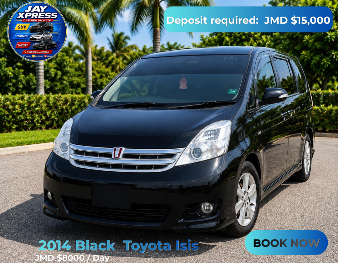 2014 Black Toyota Isis Daily Rental