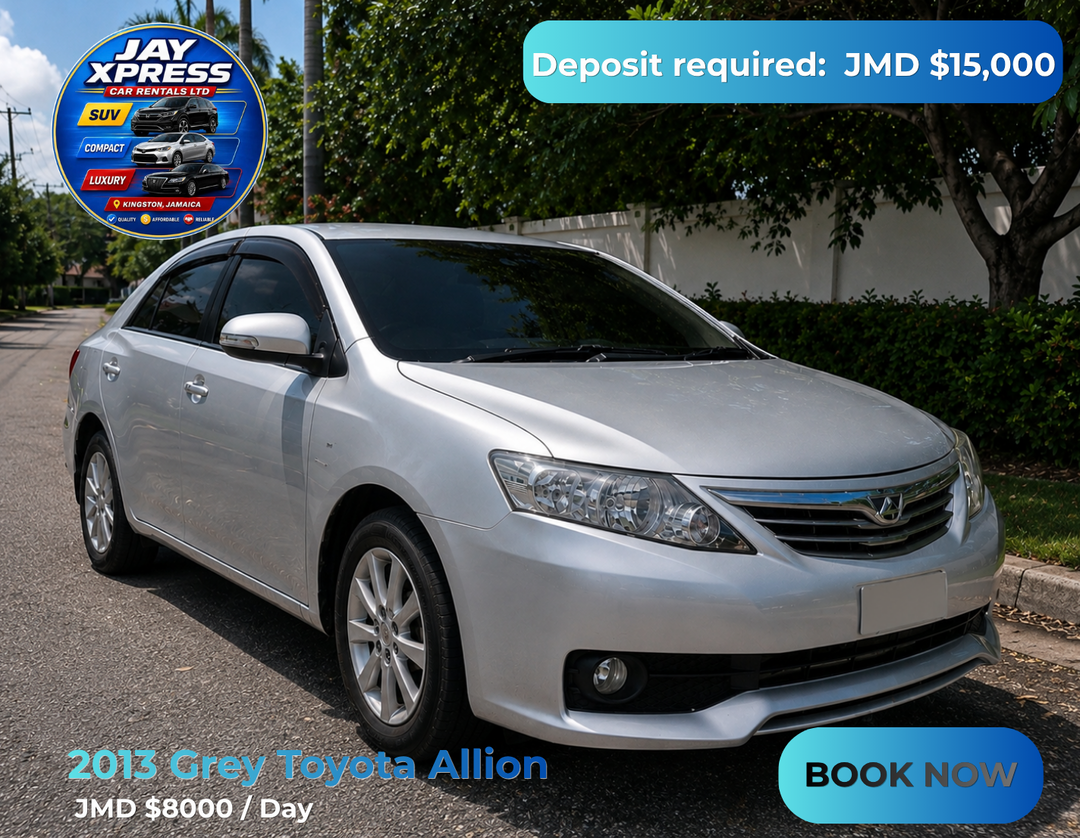 2013 Grey Toyota Allion Daily Rental