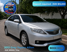 2013 Grey Toyota Allion Daily Rental   
