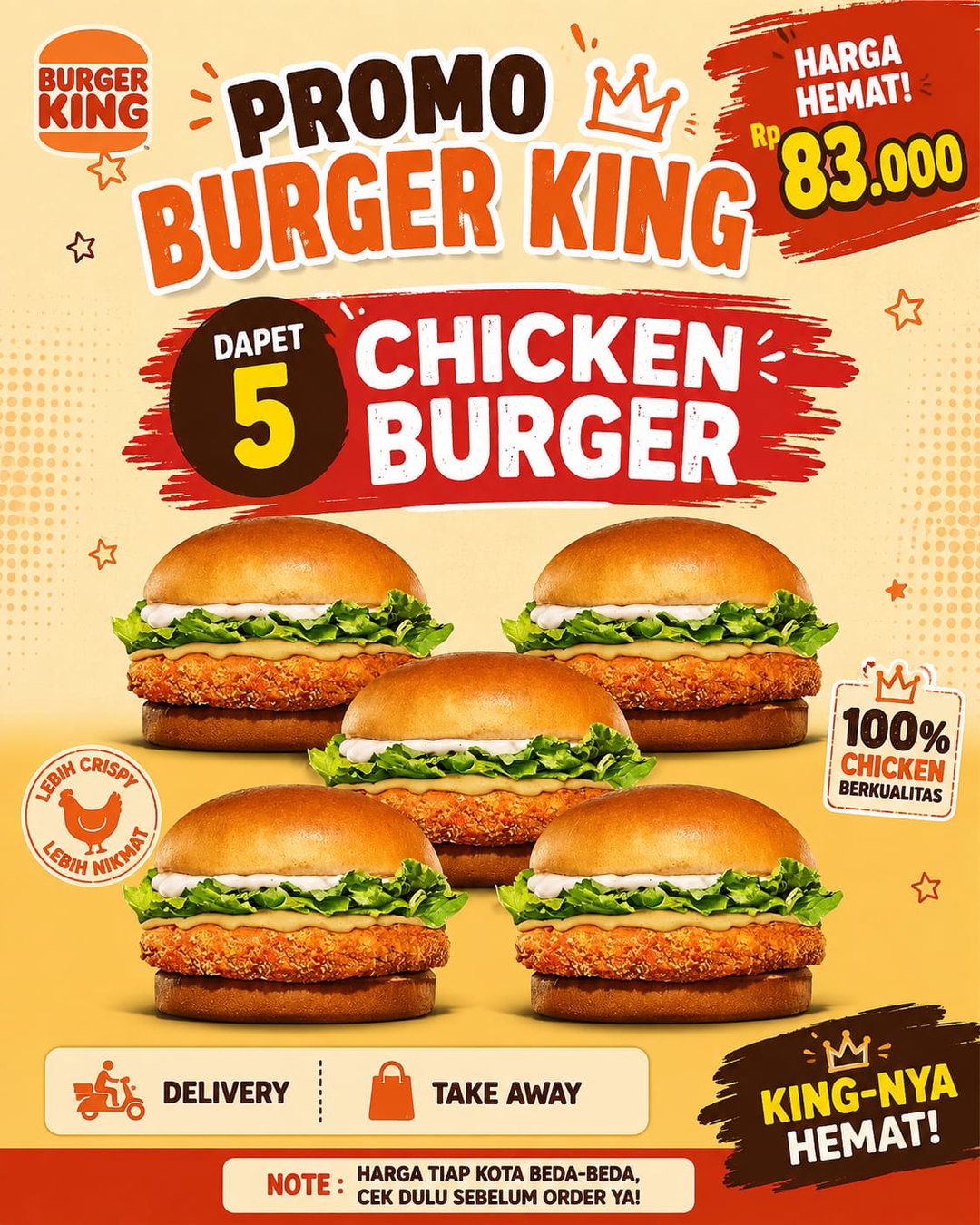 PAKET CHICKEN BURGER 5