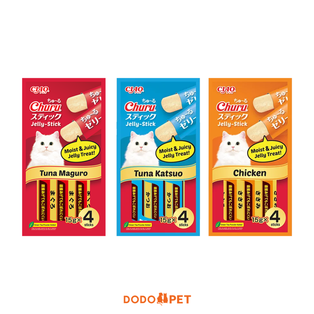 Ciao Churu Jelly Stick Cat Treats Malaysia | 15g x 4 Sticks