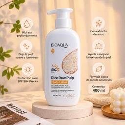 Crema Corporal de arroz 🌾con protector solar