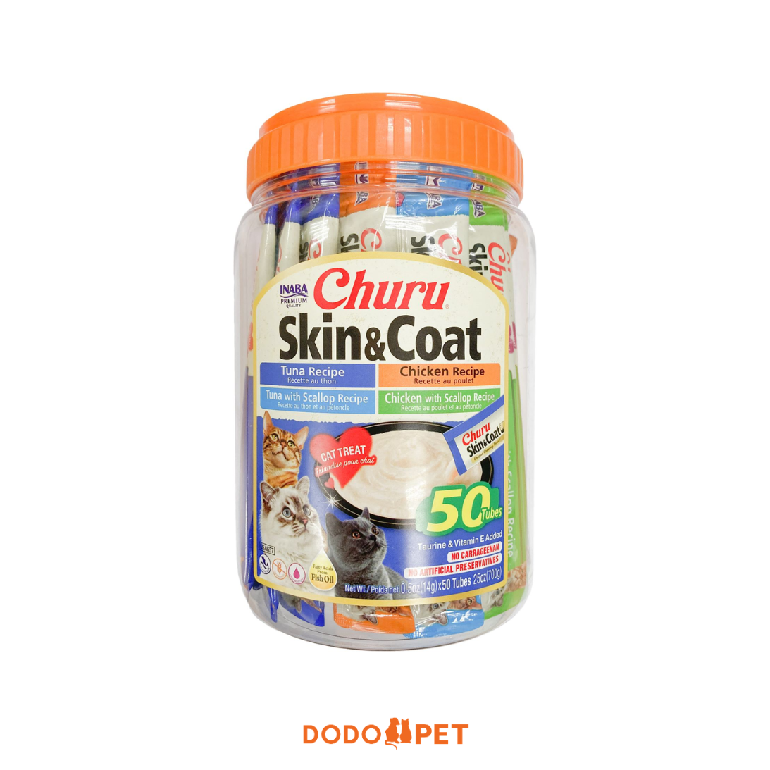 Inaba Churu Skin & Coat Variety Treats (50 pieces x 14g)_0
