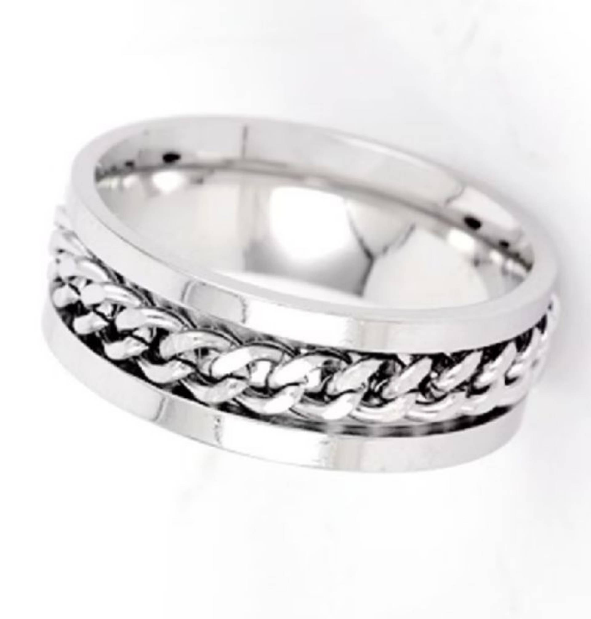 Cincin Rantai Putar Anti Karat - Stainless Steel Anti Karat Tidak Luntur_0