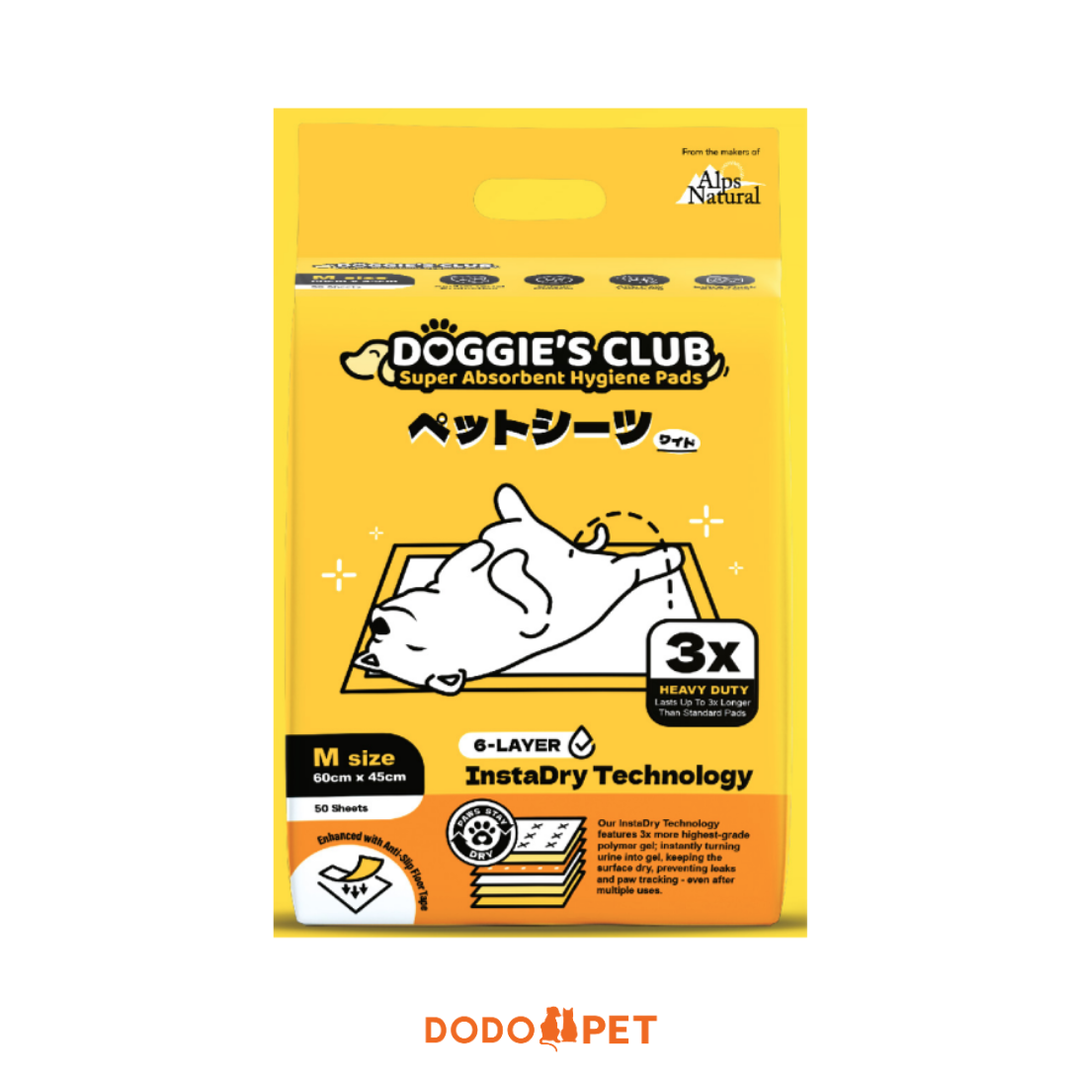 Doggie Club Training Pad  - 45 X 60CM (M) 50 pieces