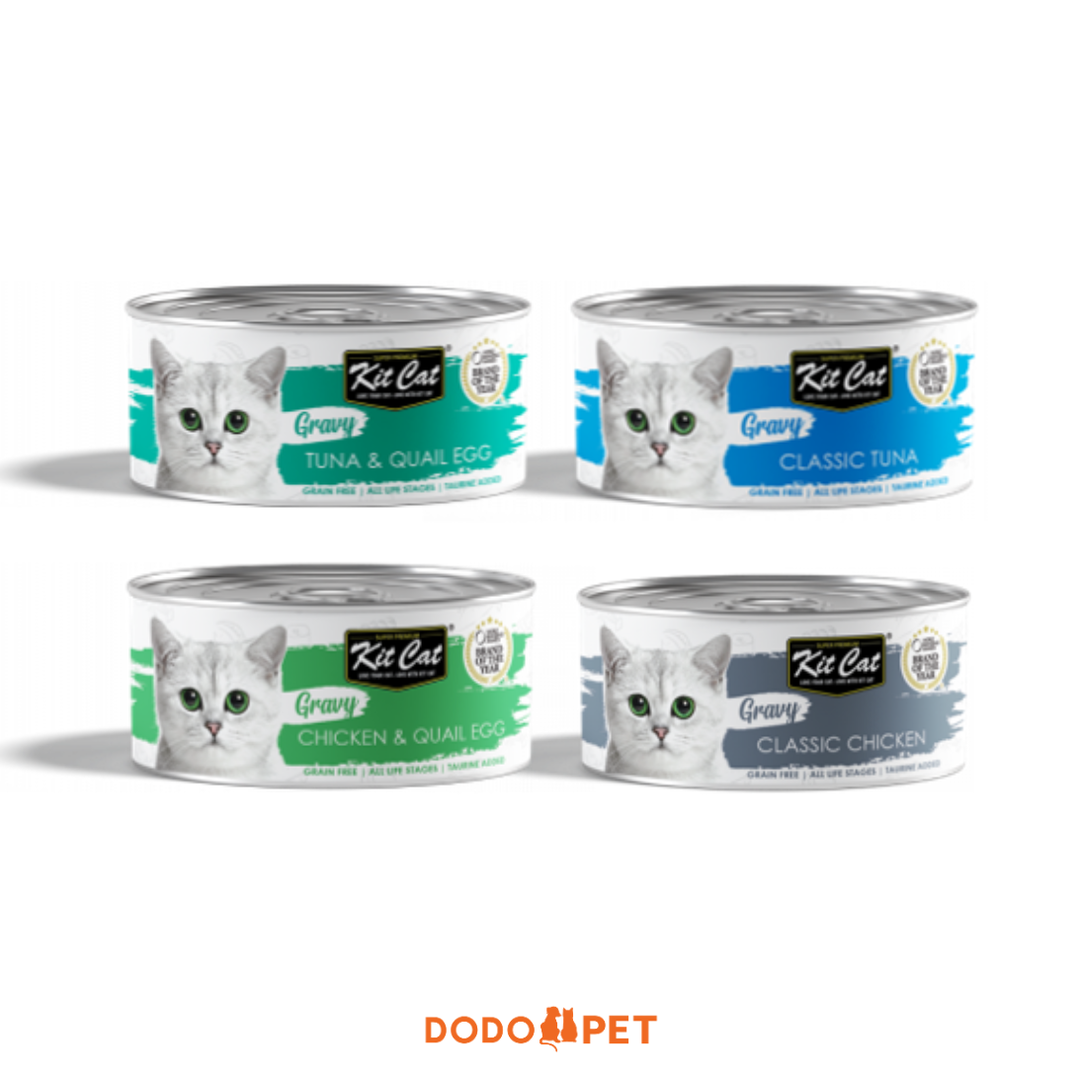 KitCat Super Premium Gravy Cat Canned Food (70g)