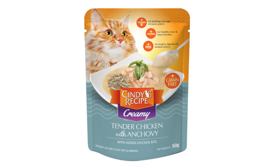 Cindy's Recipe Creamy Cat Pouch 50g | Tuna & Chicken_2