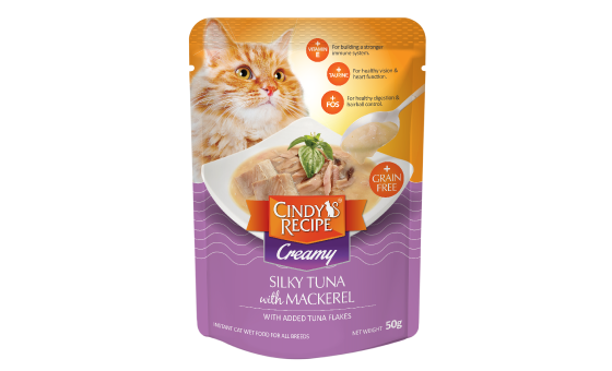 Cindy's Recipe Creamy Cat Pouch 50g | Tuna & Chicken_8