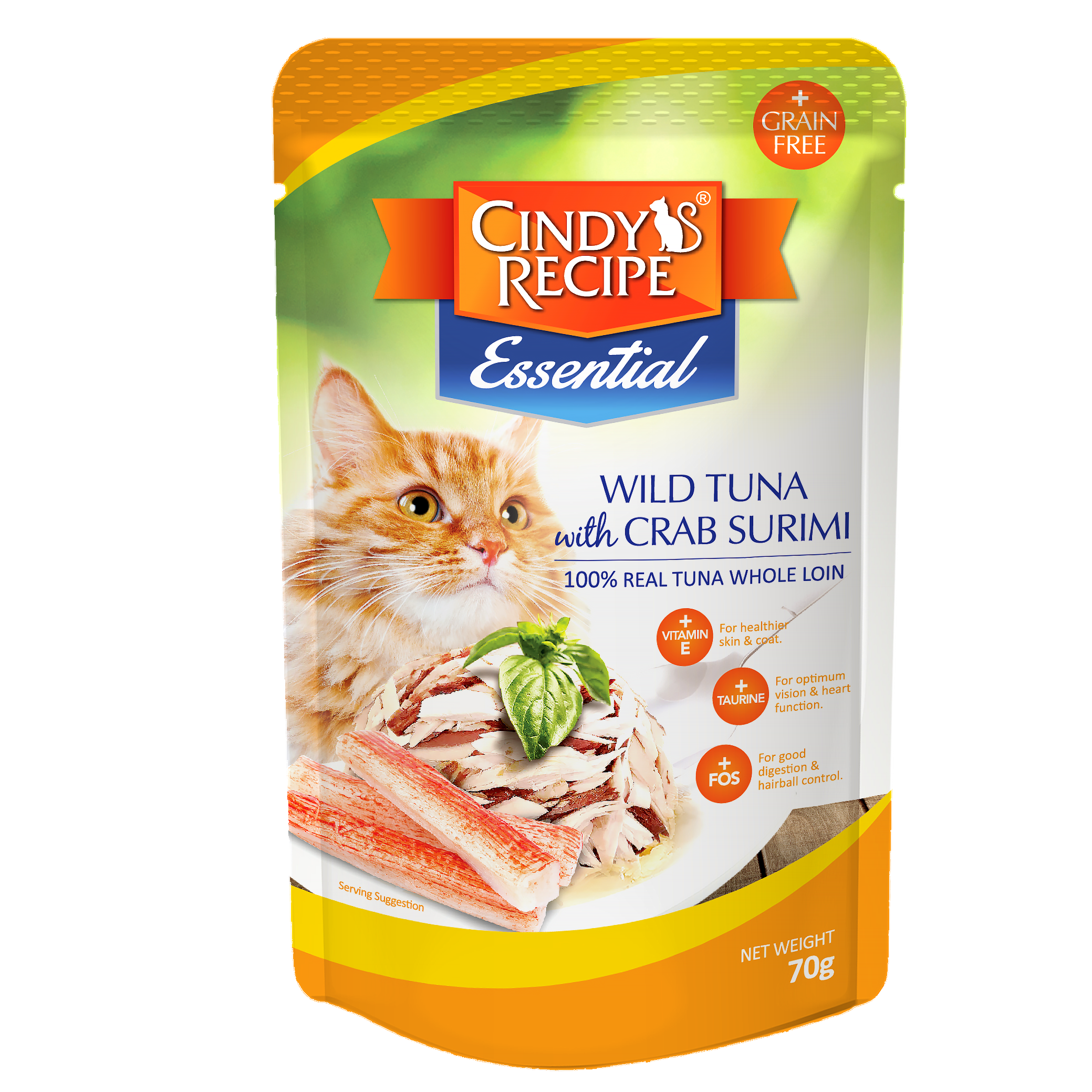 Cindy's Recipe Essential Wet Cat Food Pouch 70g | Grain-Free_4
