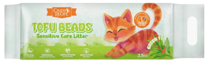 Cindy's Recipe Tofu Beads Cat Litter (2.5kg)_2