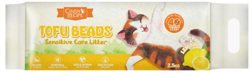 Cindy's Recipe Tofu Beads Cat Litter (2.5kg)_3