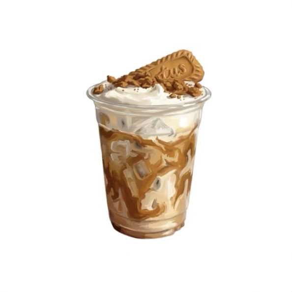 cookie butter latte with cold foam_0