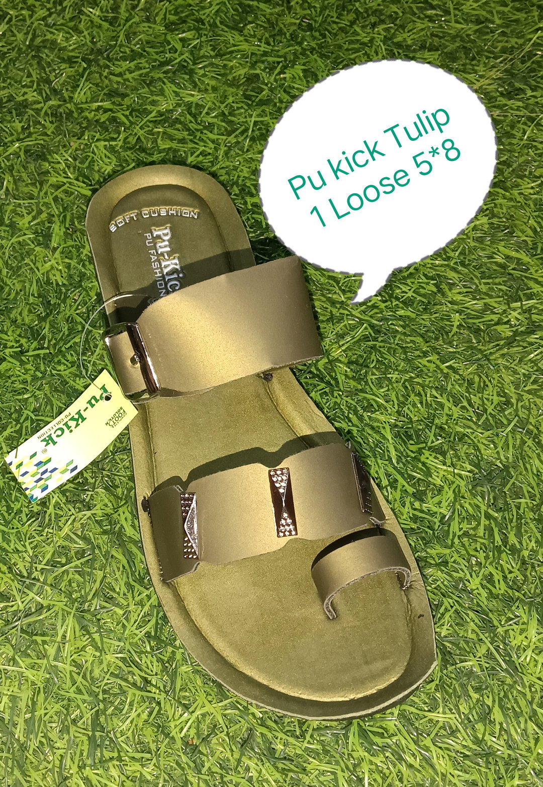 PU KICK TULIP LADIES SLIPER 5-8