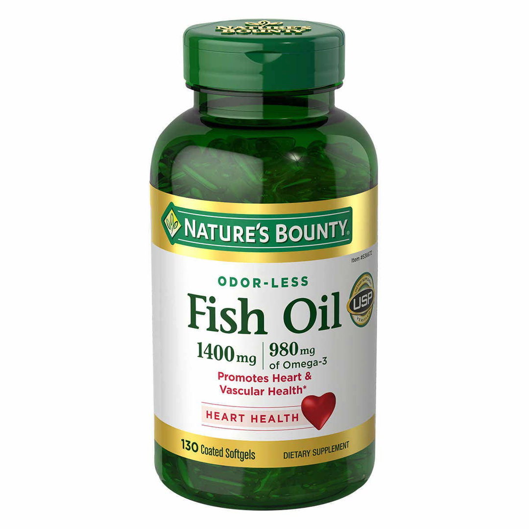 Nature's Bounty - Fish Oil 1400 mg, 130 Coated Softgels