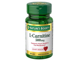 Nature's Bounty L-Carnitine 500 mg, 30 Tablets