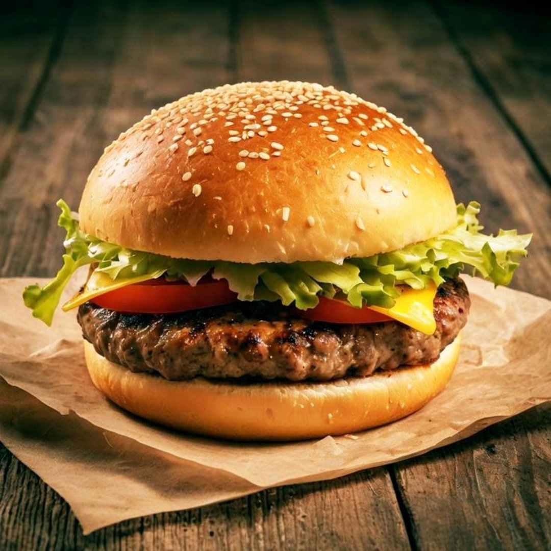 Burger patty chees