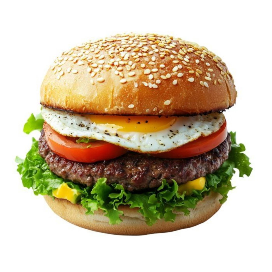 Burger patty egg