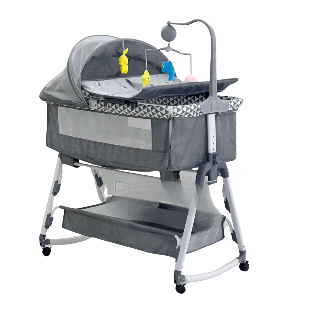 4-in-1 Baby Bedside Sleeper & Rocking Bassinet