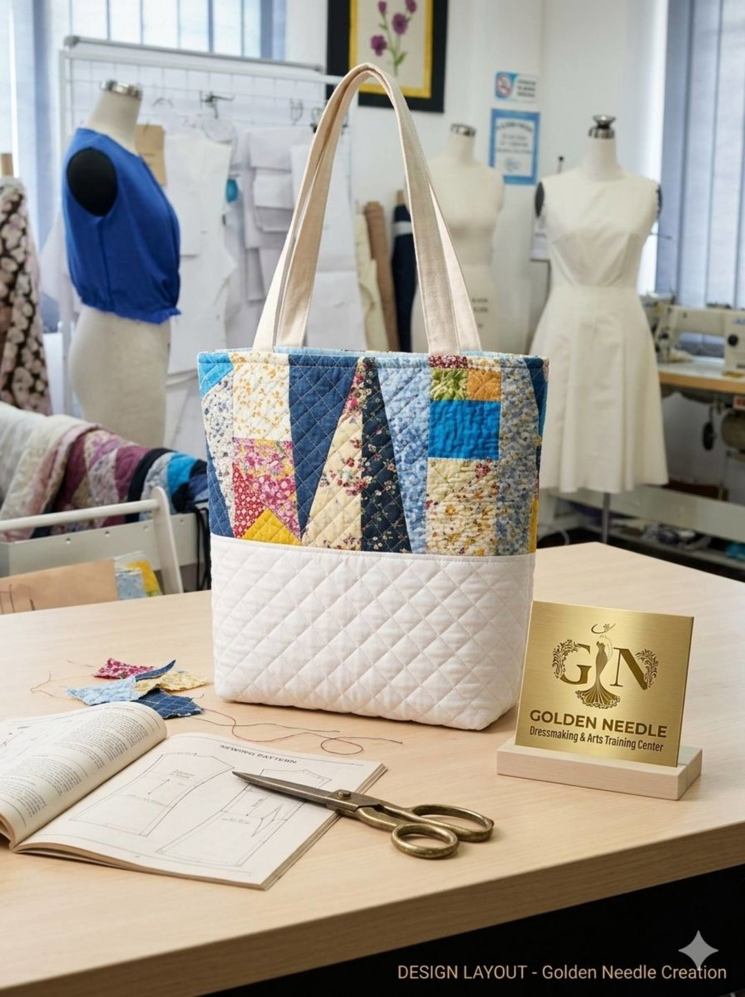 🧵Patchwork Tote Bag Workshop! 🛍️