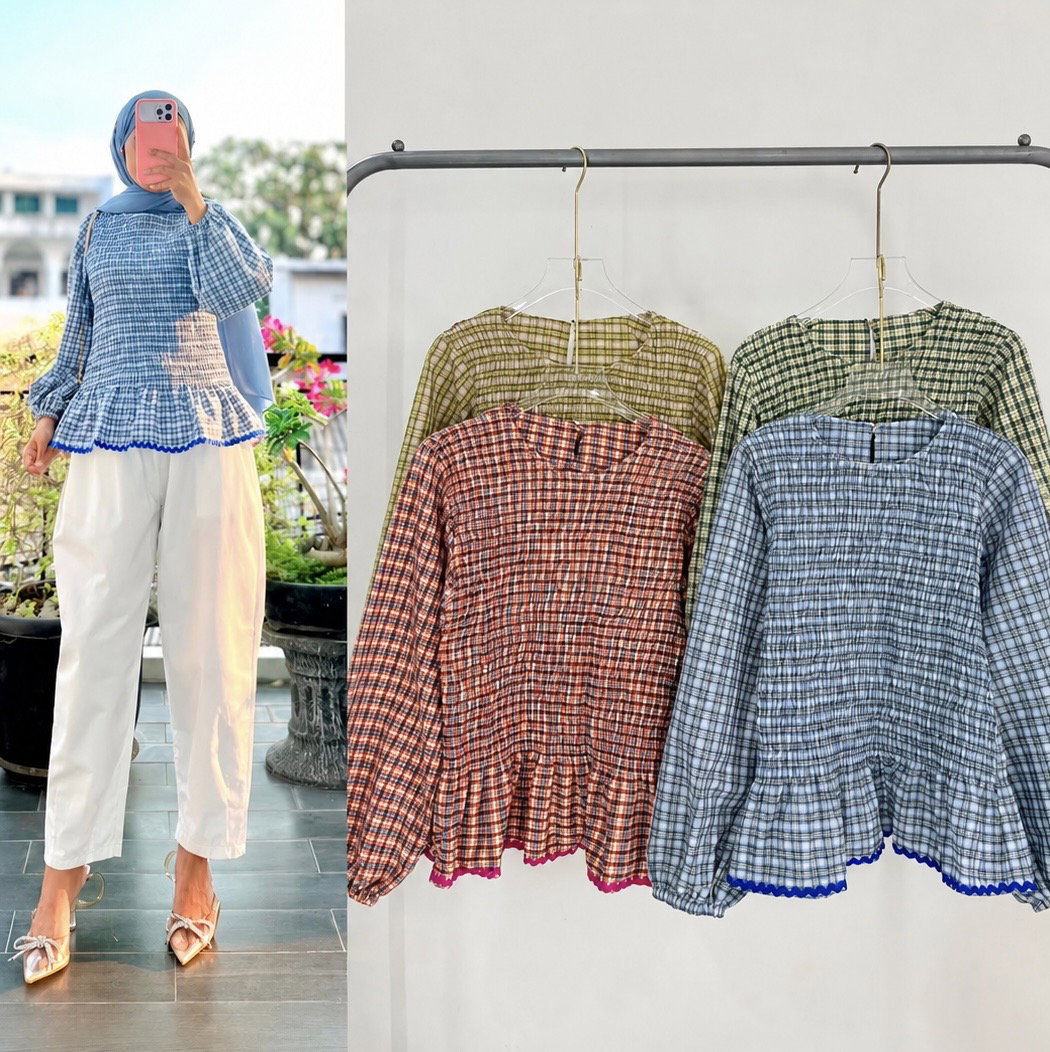 Vava Smocked Blouse 🤍✨_4