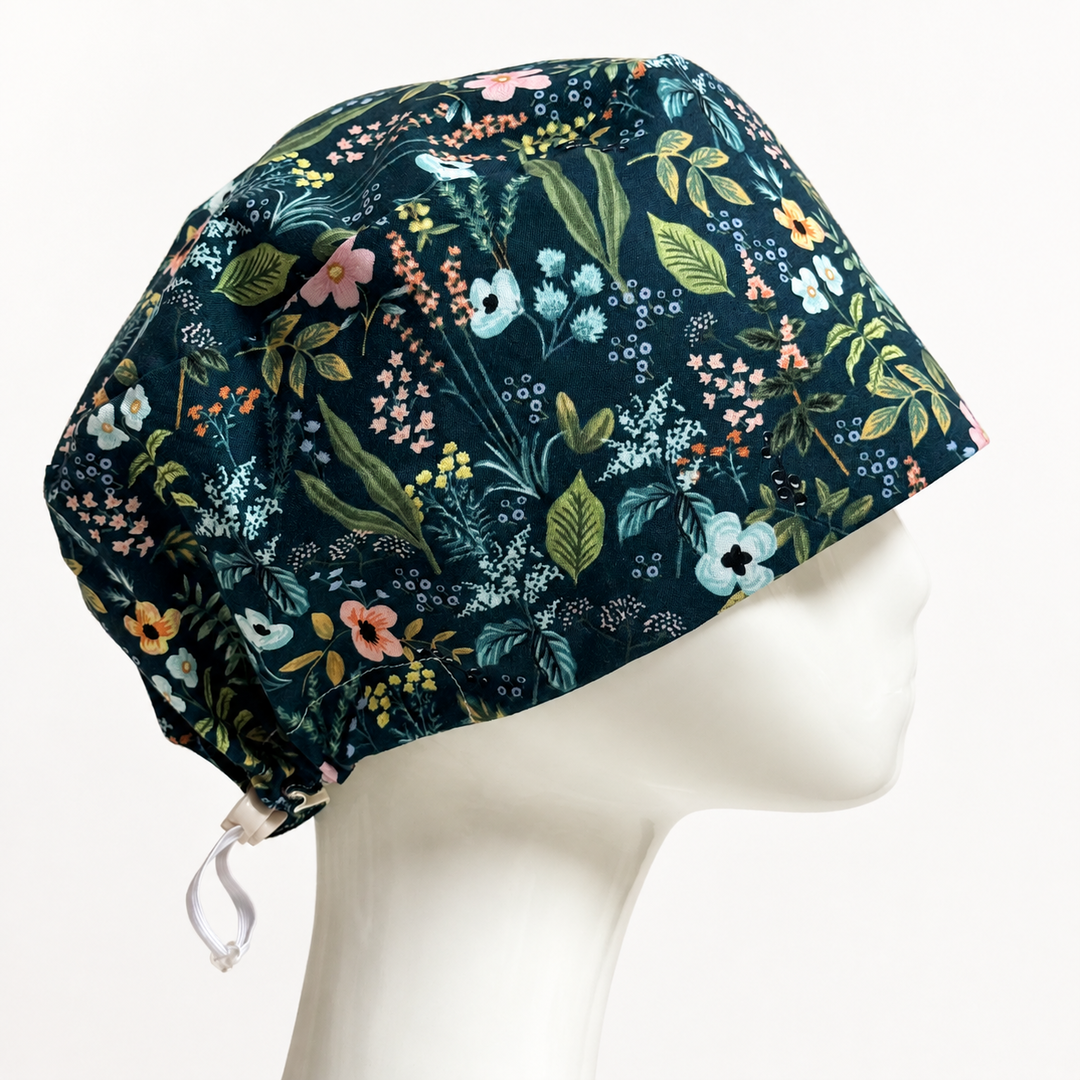 Rifle Paper - Herb Garden Navy Scrub Cap