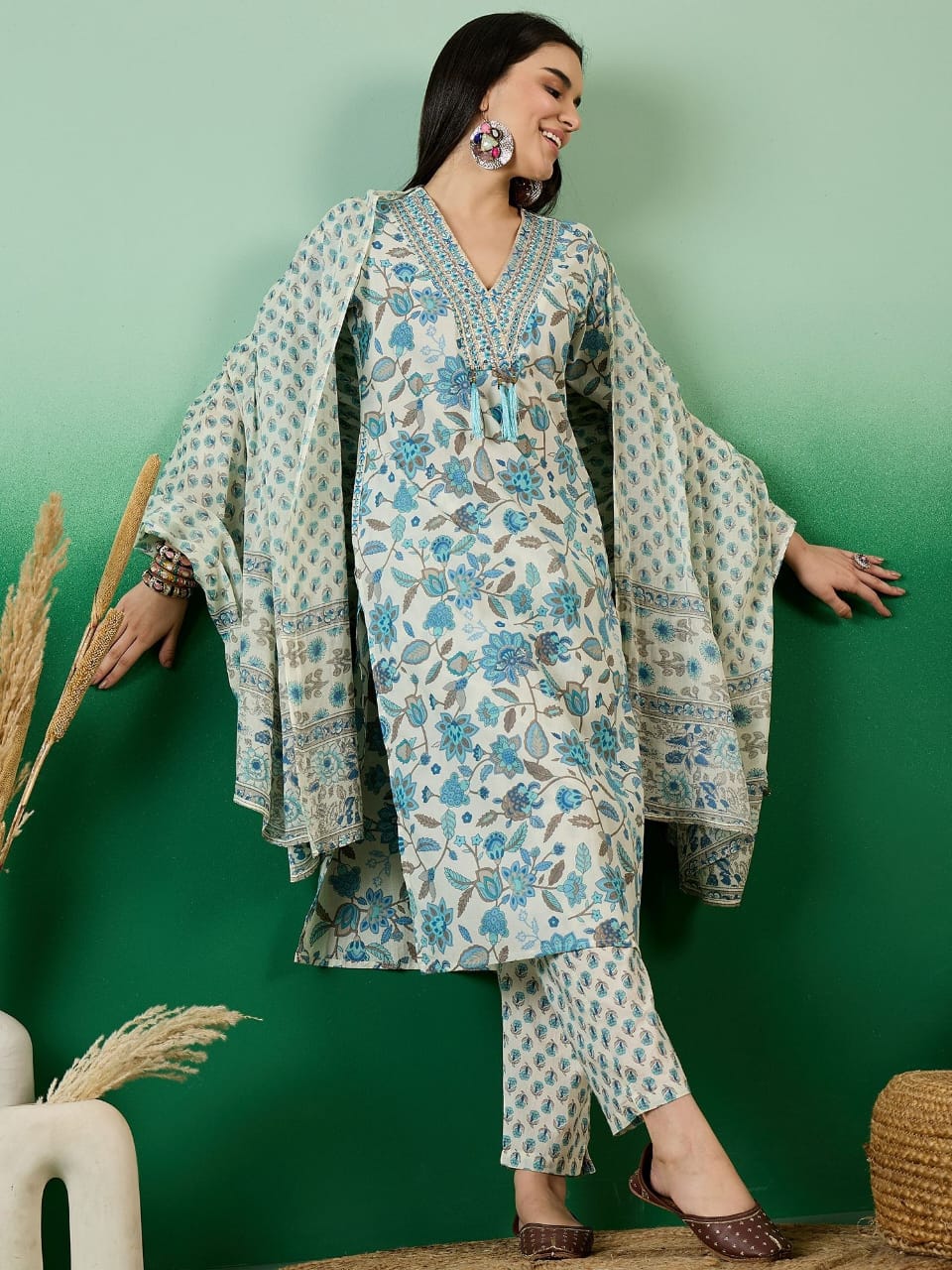 ✨ Pure Cotton 3-Piece Suit – Elegant & Comfortable_5