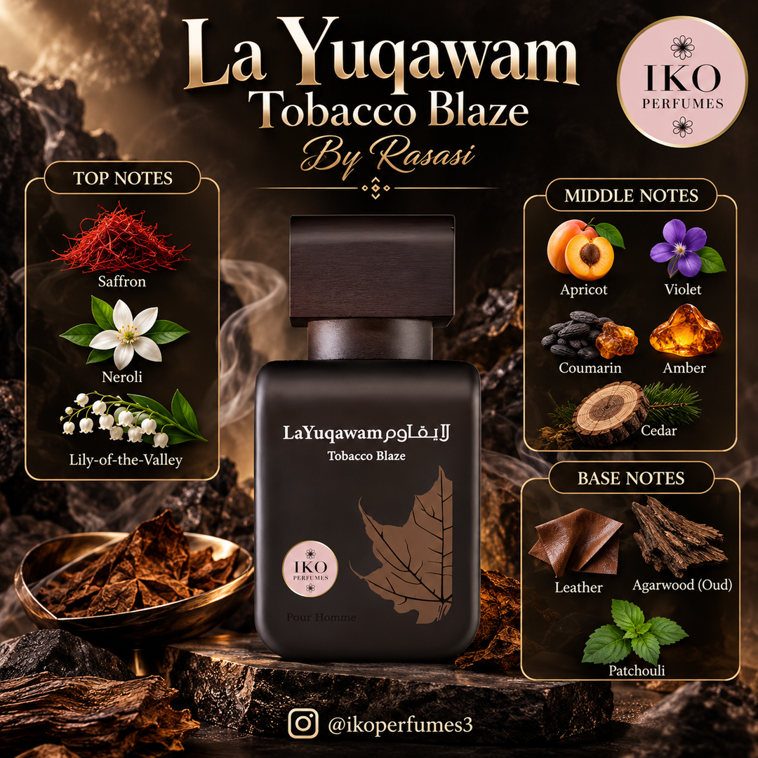 La Yuqawam Tobacco Blaze by Rasasi |Original Arabic Perfume in Kenya | IKO Perfumes
