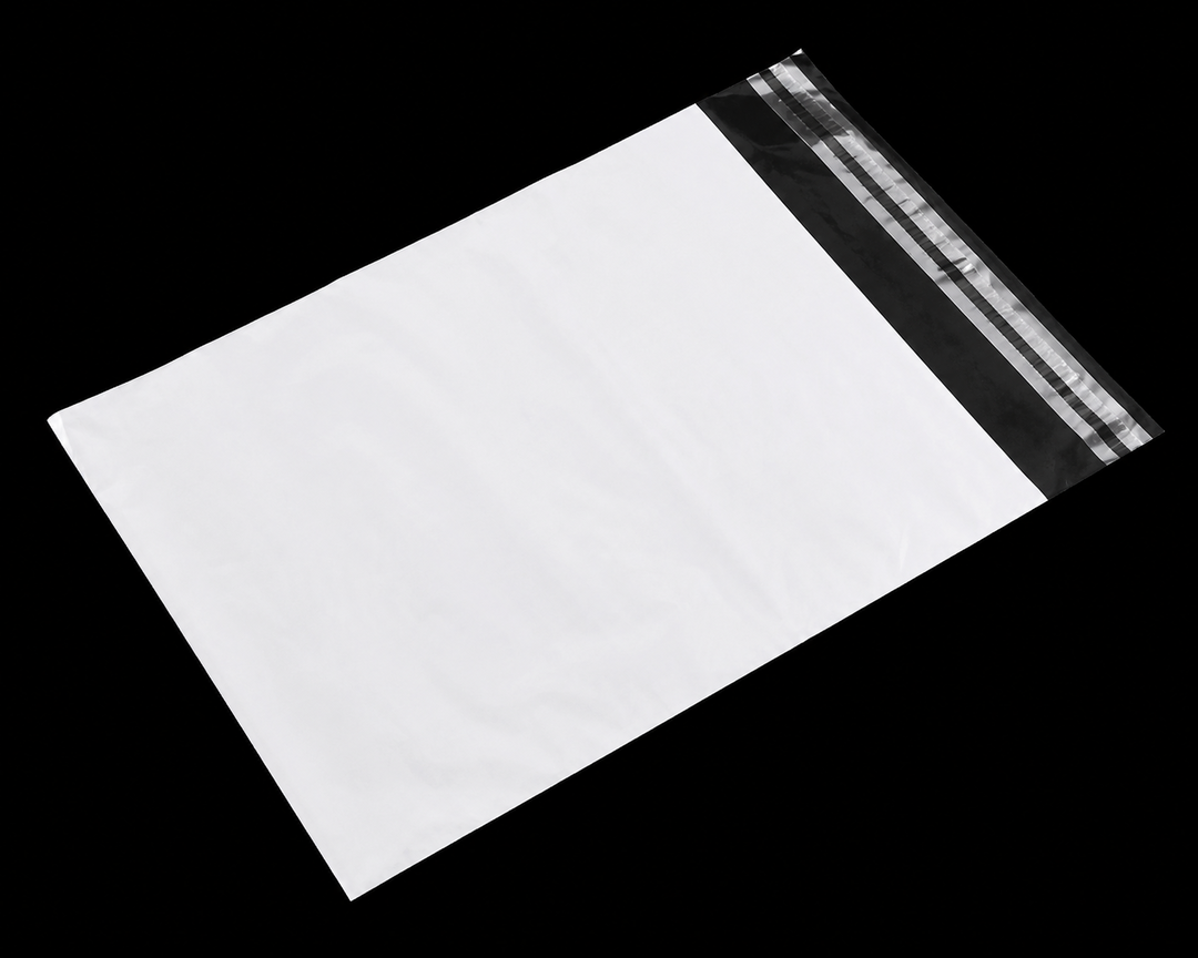 courier bags,white colour,size 15cm x 23cm,100 bags packet සුදු Courier Bags – 15 cm × 23 cm