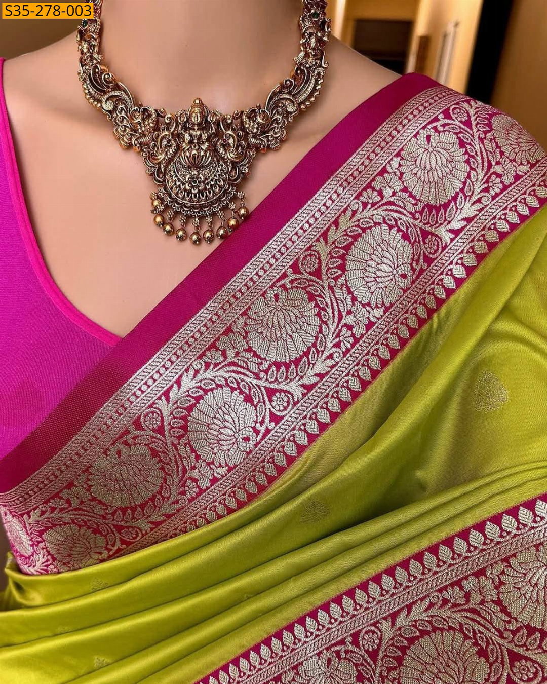 Fancy Banarsi soft silk saree ST