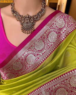 Fancy Banarsi soft silk saree ST