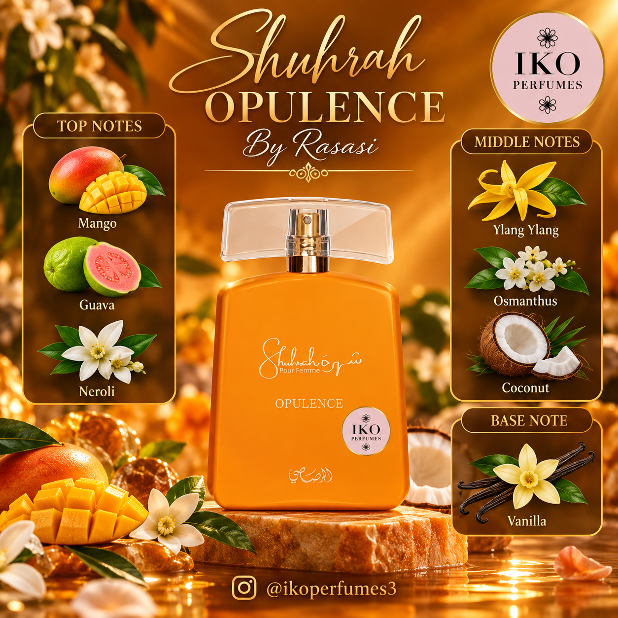 Shuhrah Opulence by Rasasi |Original Arabic Perfume in Kenya | IKO Perfumes_0