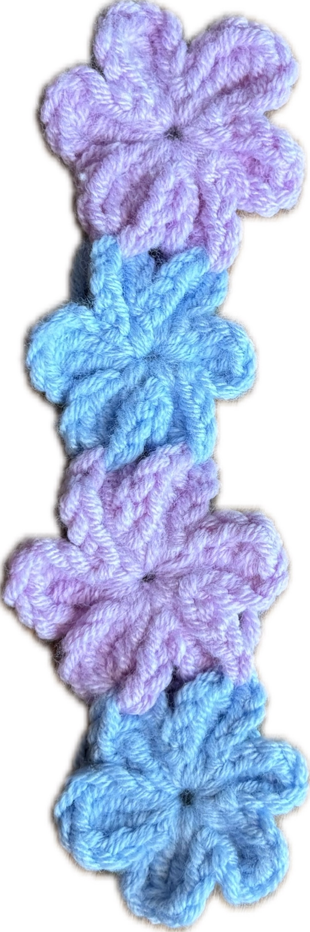 lilac blue + lavender headband