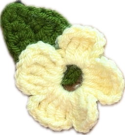 yellow mini blossom clip