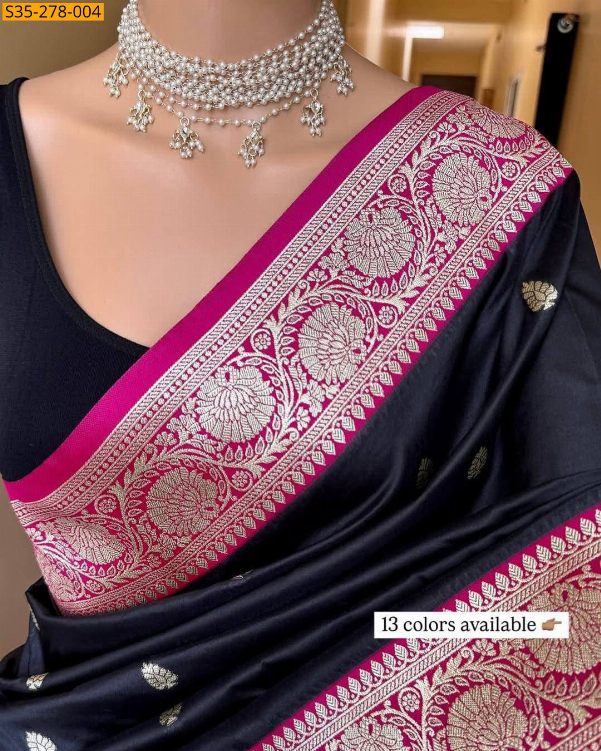 Fancy Banarsi soft silk saree ST_3