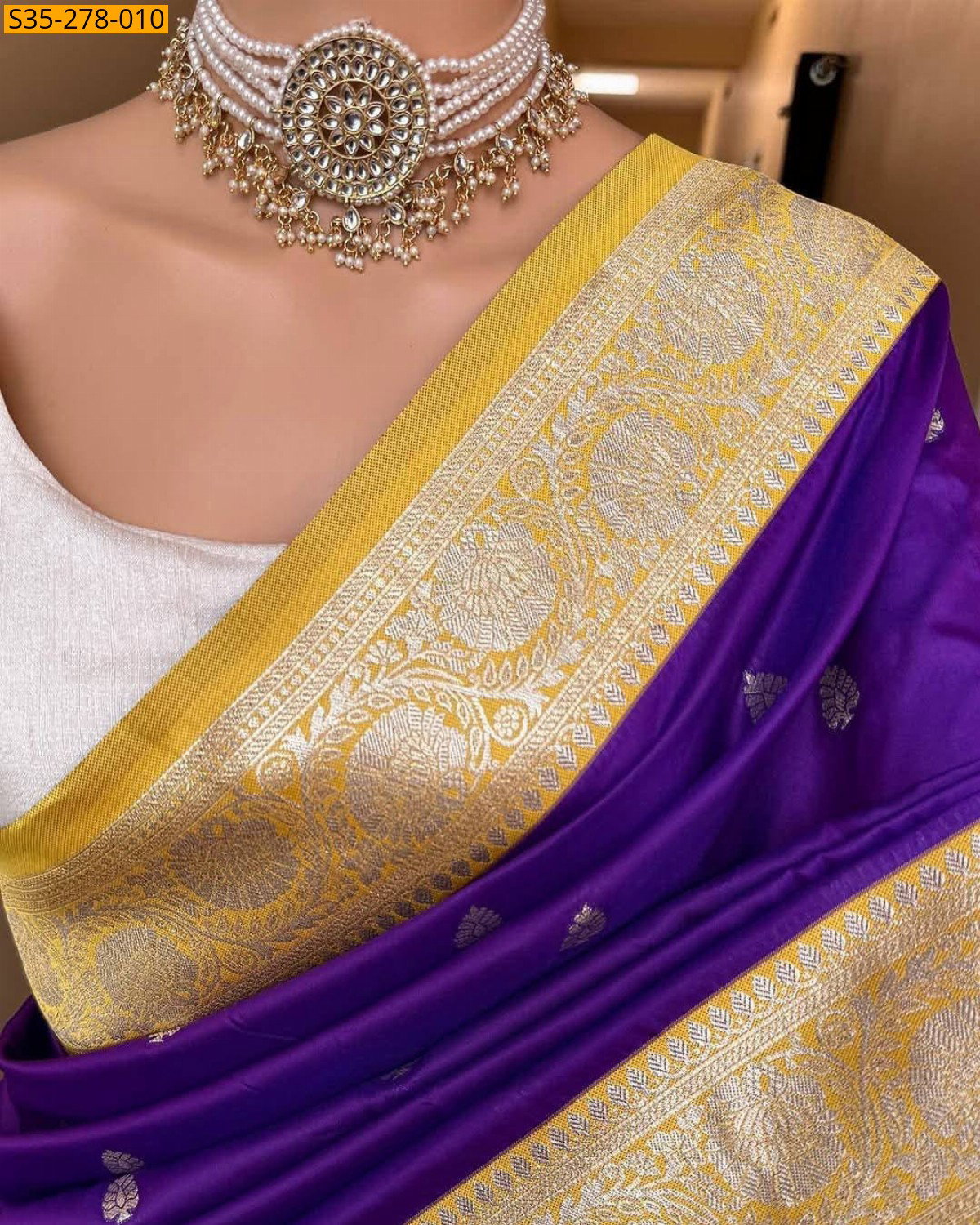 Fancy Banarsi soft silk saree ST_8